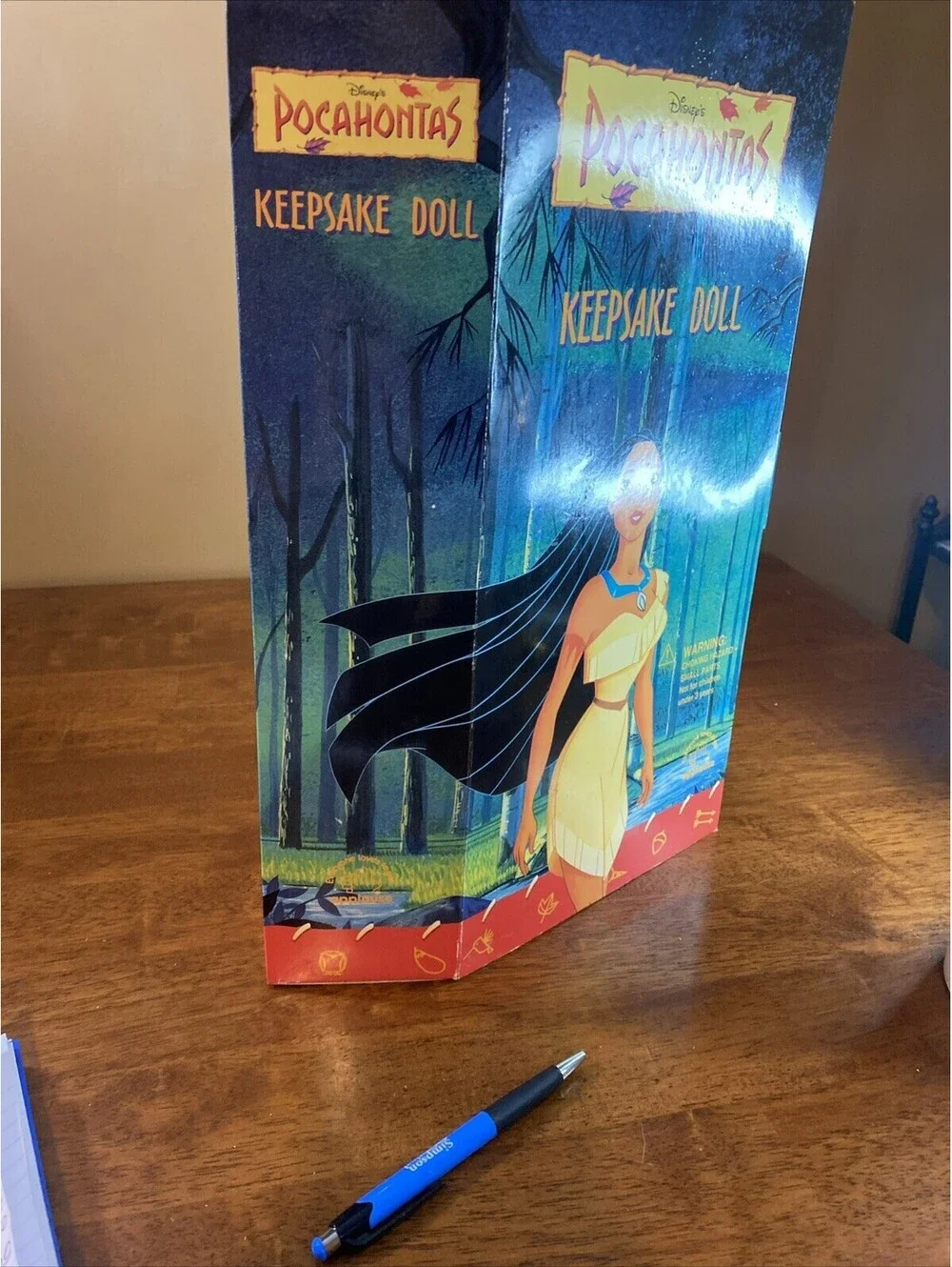 Vintage Disney Pocahontas Keepsake 15” Vinyl Doll by Applause Brand New In Box